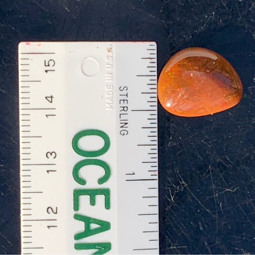 4.54 Ct Rare Natural Ethiopian Mezezo Shewa Chocolate Fire Opal - Picture 5 of 17